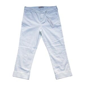 Liverpool Los Angeles The Crop Bright White Denim Jeans Size 10/30 2x30